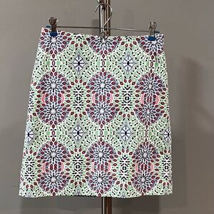 Talbots size 2p mini skirt multi color.